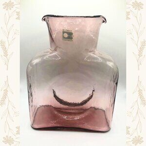 Blenko Double Spout Water Bottle – Light Amethyst Glass